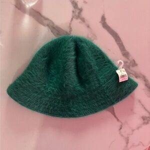 Aerie Fuzzy Green Hat